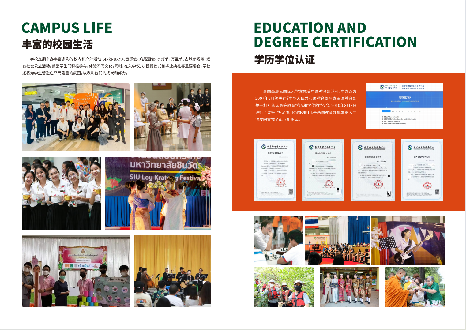 招生简章 2025年泰国西那瓦国际大学2+2本科项目